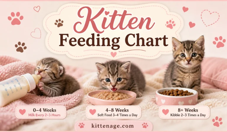 Kitten Feeding Chart by Age: What To Feed a Kitten
