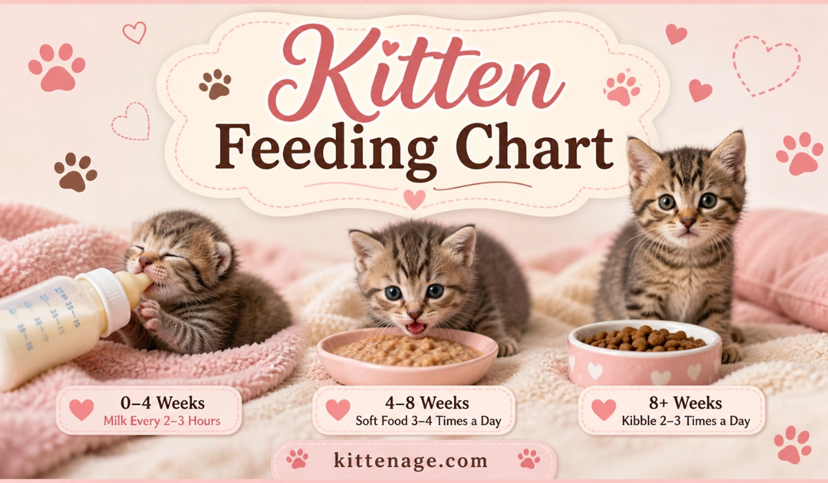 Kitten Feeding Chart by Age: What To Feed a Kitten