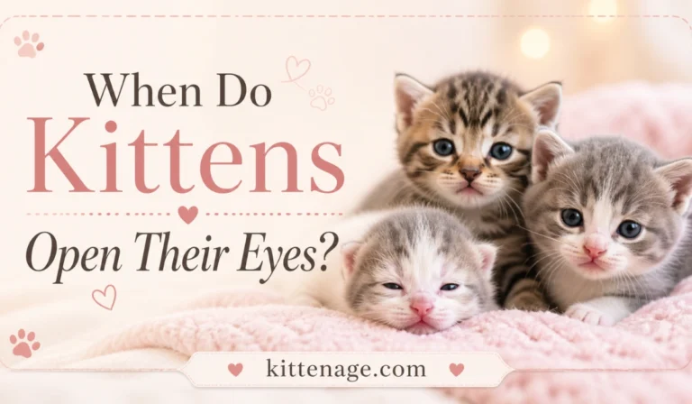 When Do Kittens Open Their Eyes